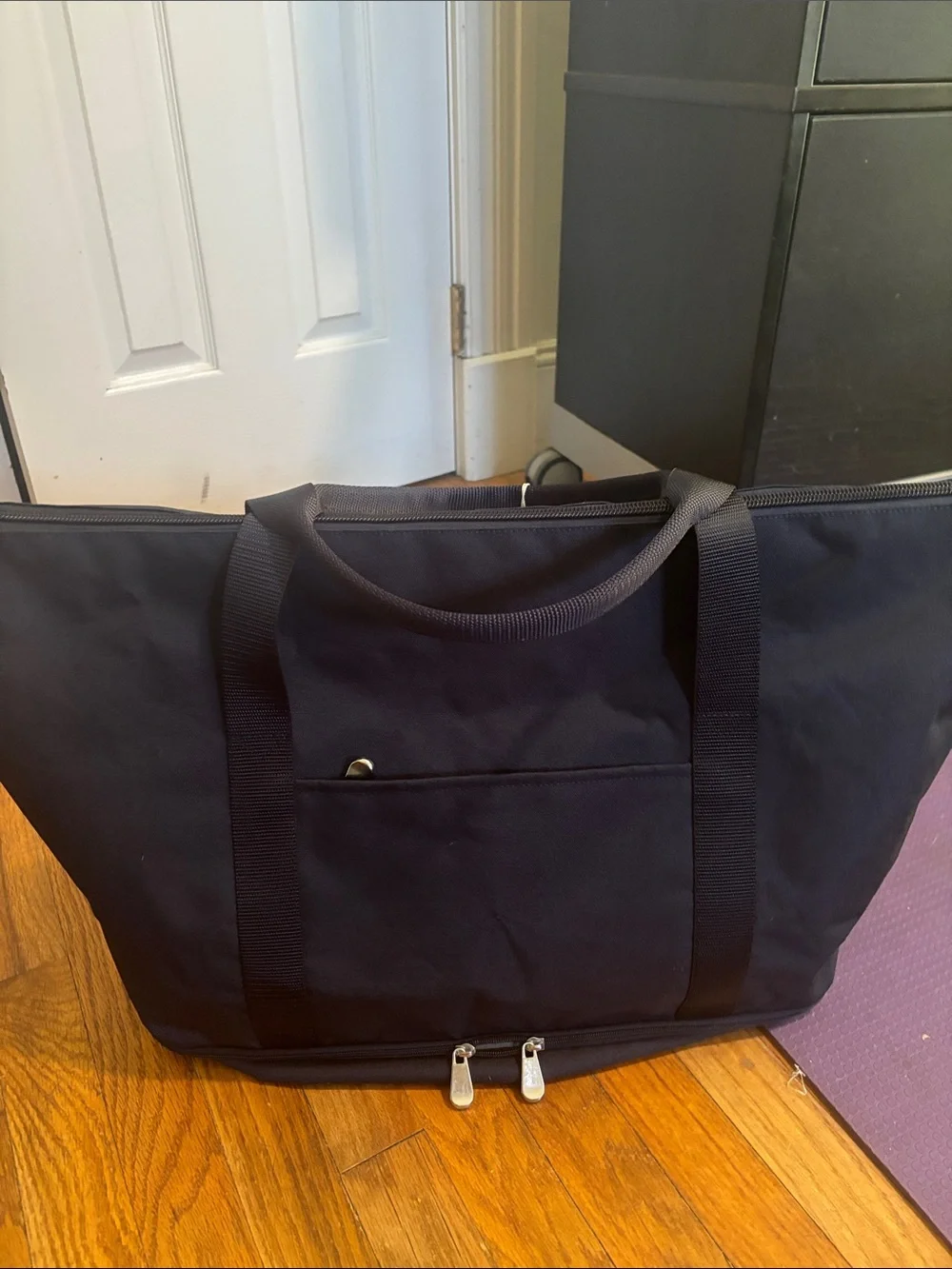 Lo & Sons Deep Navy Catalina Deluxe Duffel Tote with Dual Zippers